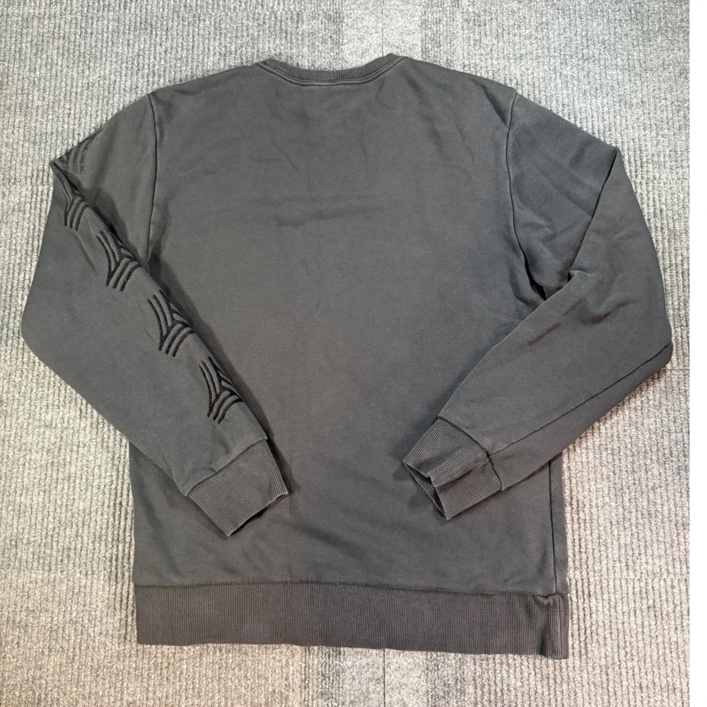 Adidas Tango Crewneck Sweatshirt Mens Medium Black MNUFC Sleeve Pullover Logo